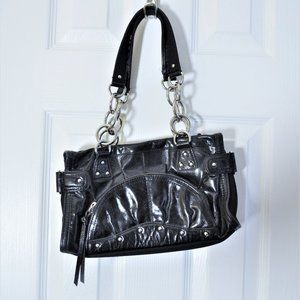 Franco Sarto Faux Leather Black Handbag